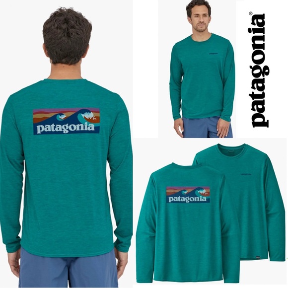 PATAGONIA M’s XL CAPILENE COOL DAILY GRAPHIC SHIRT BOREALIS GREEN X-DYE - Picture 1 of 12